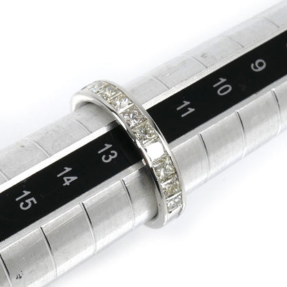 Pt900プラチナ ハーフエタニティ リング・指輪 ダイヤモンド1.00ct 12号 4.0g レディース【中古】