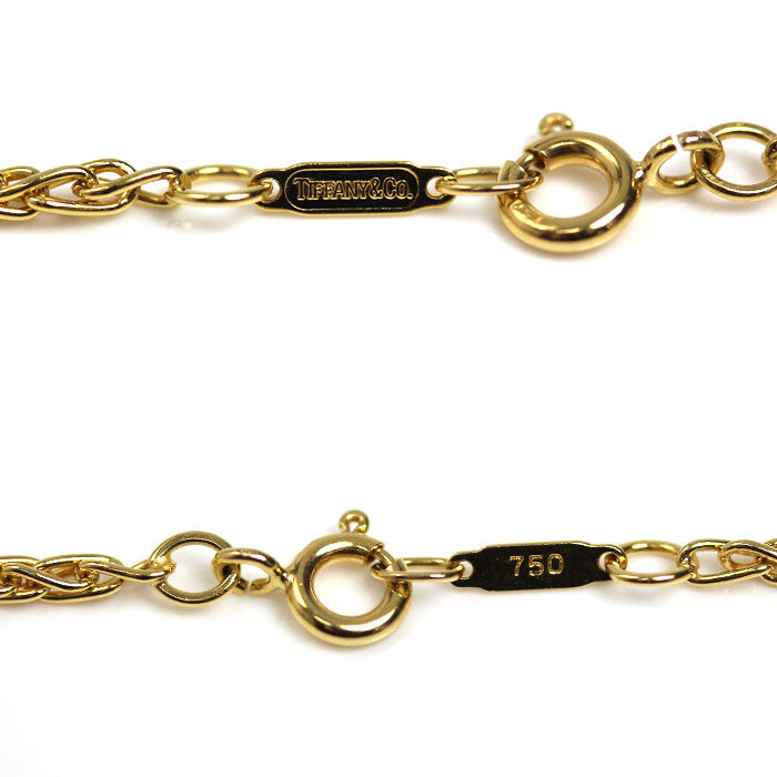 TIFFANY&Co. ティファニー K18YG イエローゴールド ツイスト ネックレス 15.6g 62cm ユニセックス【中古】