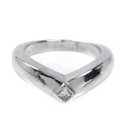 CARTIER カルティエ K18WG ホワイトゴールド トリアンドル ダイヤ リング・指輪 ダイヤモンド 8号 48 7.9g レディース【中古】