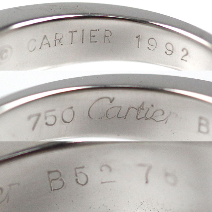CARTIER カルティエ K18WG ホワイトゴールド トリアンドル ダイヤ リング・指輪 ダイヤモンド 8号 48 7.9g レディース【中古】