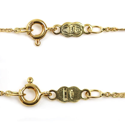 UNOAERRE ウノアエレ K18YG イエローゴールド ネックレス 2.6g 41cm ユニセックス【中古】