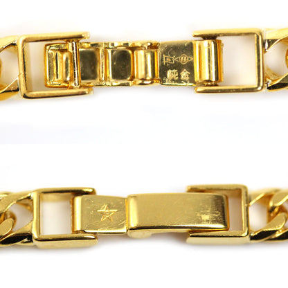 999/純金 GINAZA TANAKA ブレスレット 喜平6面Wカット 20.1g 20.5cm ユニセックス【中古】