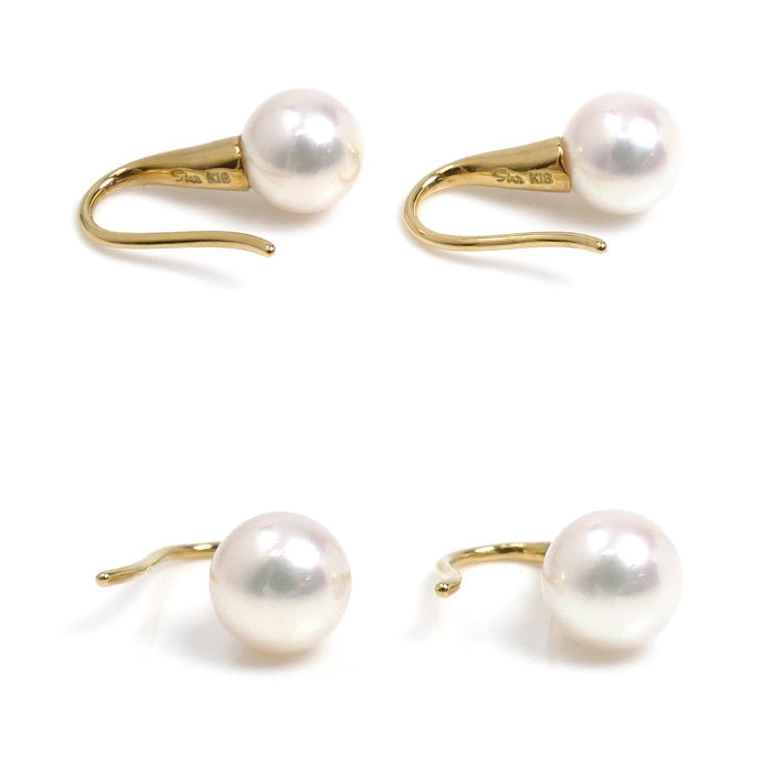 STAR JEWELRY スタージュエリー K18YG イエローゴールド ピアス アコヤパール約5.8mm 1.3g レディース【中古】【美品】