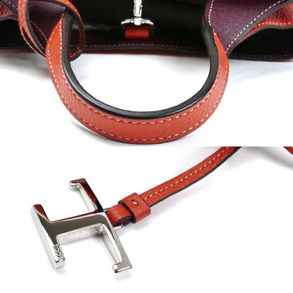 TOD’S トッズ Tタイムレス マイクロ 2Wayショルダーバッグ オレンジ XBWAPAEL000QRI レディース【中古】【美品】