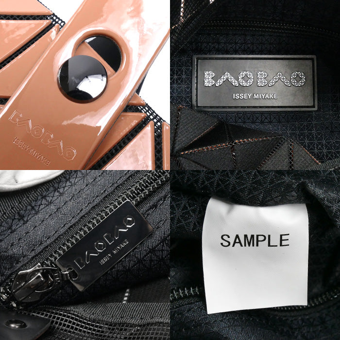 ISSEY MIYAKE イッセイミヤケ BAOBAO ハンドバッグ オレンジ系 BB26-AG527 レディース【中古】【美品】