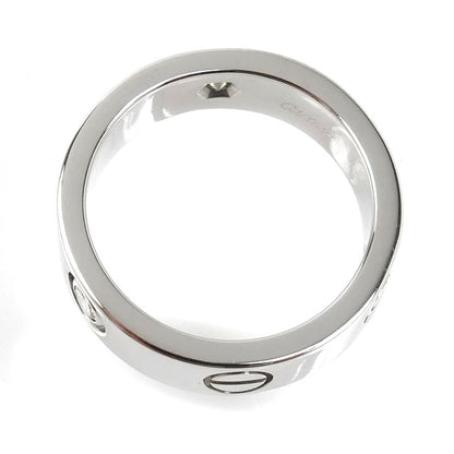 CARTIER カルティエ K18WG ホワイトゴールド ラブリング ハーフダイヤ リング・指輪 ダイヤモンド 12号 52 8.7g レディース【中古】【美品】