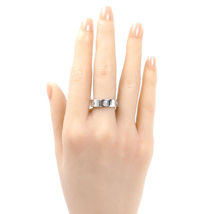 CARTIER カルティエ K18WG ホワイトゴールド ラブリング ハーフダイヤ リング・指輪 ダイヤモンド 12号 52 8.7g レディース【中古】【美品】