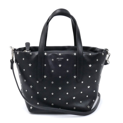 JIMMY CHOO ジミーチュウ ミニ ピムリコ 2Wayショルダーバッグ ブラック レディース【中古】【美品】