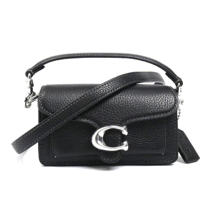 COACH コーチ タビー12 ショルダーバッグ ブラック CN731 LHBLK マイクロ レディース【中古】【美品】