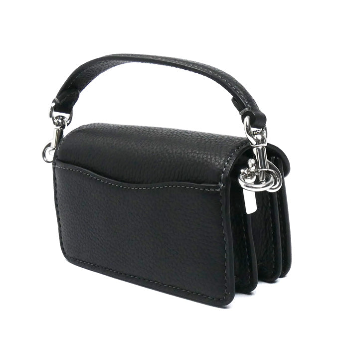 COACH コーチ タビー12 ショルダーバッグ ブラック CN731 LHBLK マイクロ レディース【中古】【美品】