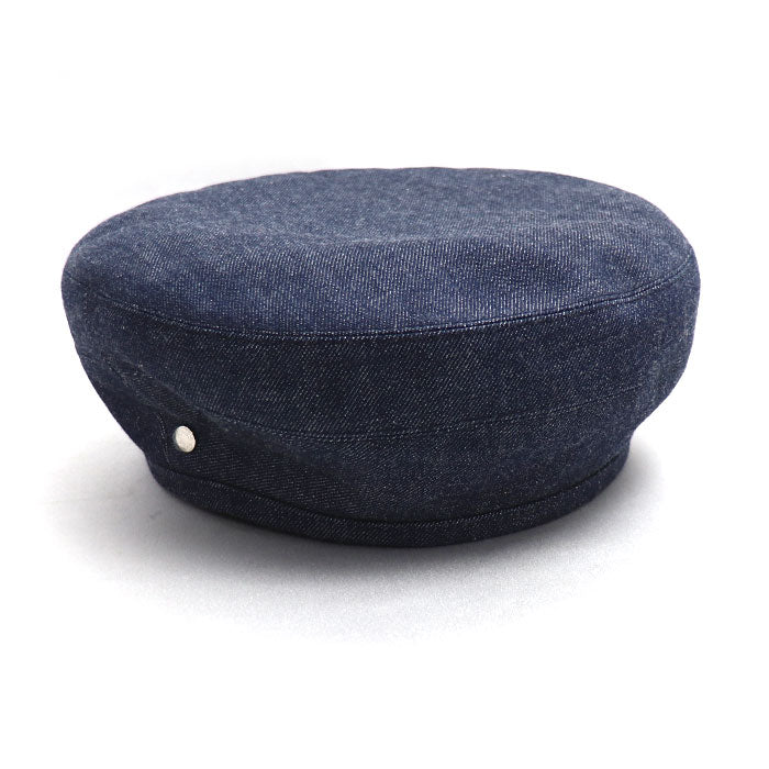 HERMES エルメス デニム ベレー帽 ブルー 
57 レディース【中古】【美品】