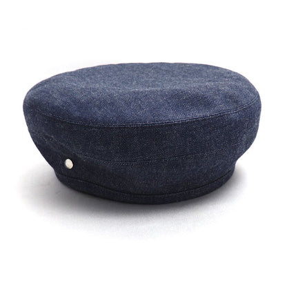 HERMES エルメス デニム ベレー帽 ブルー 
57 レディース【中古】【美品】