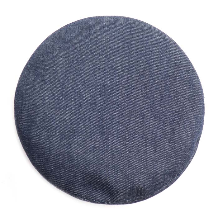 HERMES エルメス デニム ベレー帽 ブルー 
57 レディース【中古】【美品】