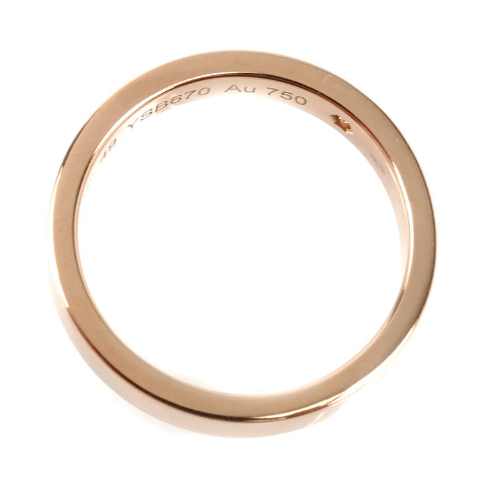 CARTIER カルティエ K18PG ピンクゴールド Cドゥ カルティエ ウェディング 1Pダイヤ リング・指輪 B4086449 ダイヤモンド 9号 49 3.5g レディース【中古】【美品】