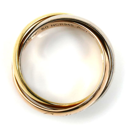 CARTIER カルティエ K18YG/PG/WG トリニティ リング・指輪 B4052750 10号 50 7.3g レディース【中古】【美品】