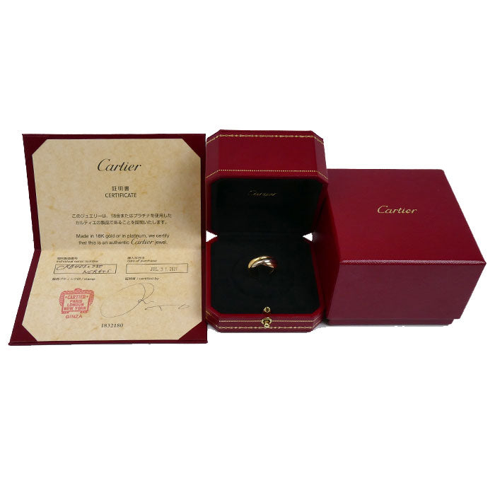 CARTIER カルティエ K18YG/PG/WG トリニティ リング・指輪 B4052750 10号 50 7.3g レディース【中古】【美品】