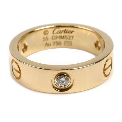 CARTIER カルティエ K18YG イエローゴールド ラブリング ハーフダイヤ リング・指輪 B4032455 ダイヤモンド 15号 55 8.9g レディース【中古】【美品】