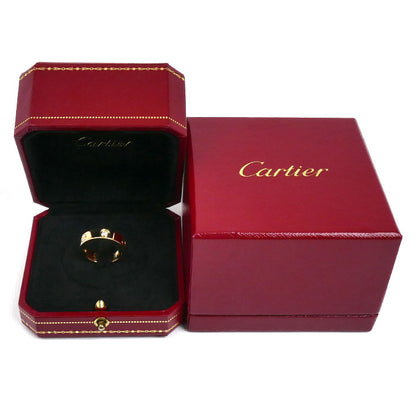 CARTIER カルティエ K18YG イエローゴールド ラブリング ハーフダイヤ リング・指輪 B4032455 ダイヤモンド 15号 55 8.9g レディース【中古】【美品】