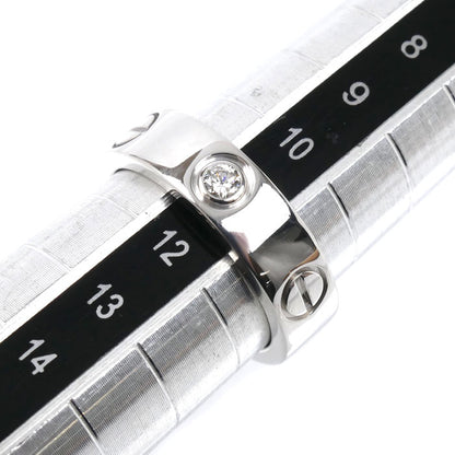 CARTIER カルティエ K18WG ホワイトゴールド ラブリング ハーフダイヤ リング・指輪 ダイヤモンド 11号 51 7.9g レディース【中古】【美品】