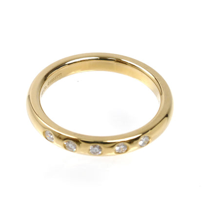 TIFFANY&Co. ティファニー K18YG イエローゴールド スタッキングバンド 5Pダイヤ リング・指輪 60017172 ダイヤモンド 11号 4.1g レディース【中古】