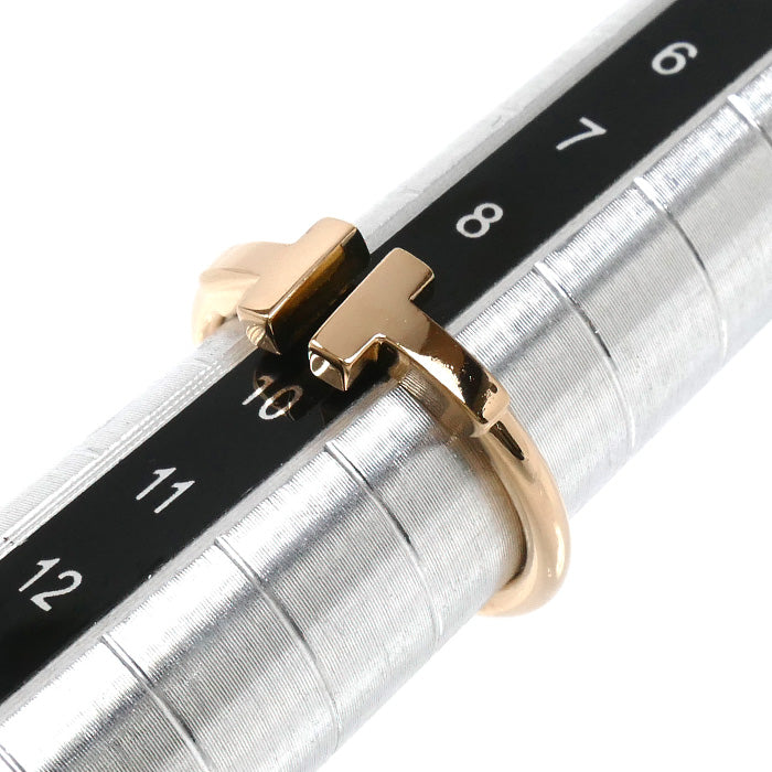 TIFFANY&Co. ティファニー K18PG ピンクゴールド Tワイヤー リング・指輪 60147391 9号 3.2g レディース【中古】