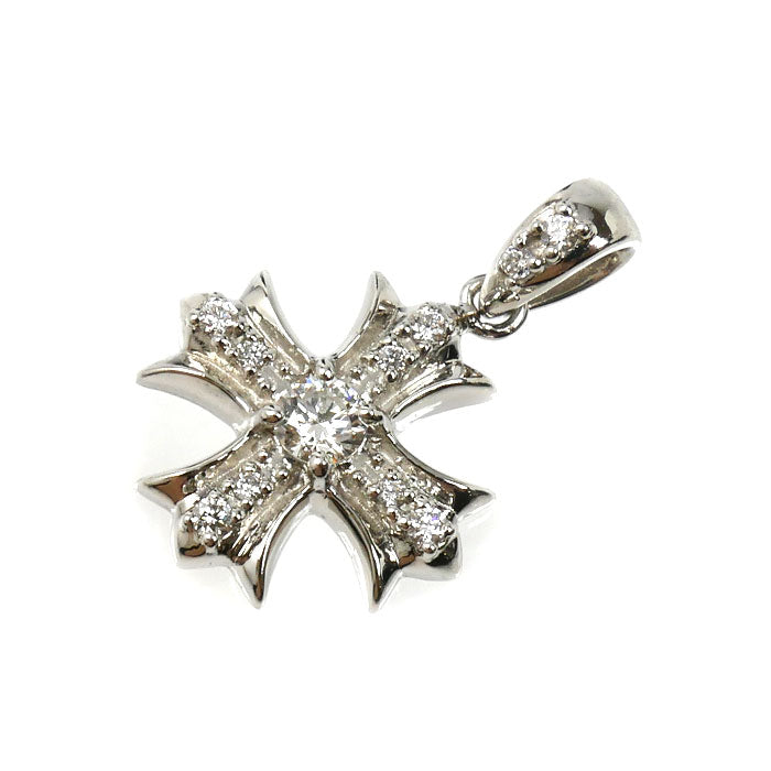 ゆきざき Pt900プラチナ レガリア クロス ペンダントトップ YMR16.12.2.5 ダイヤモンド0.20ct 3.5g ユニセックス【中古】