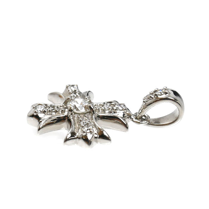 ゆきざき Pt900プラチナ レガリア クロス ペンダントトップ YMR16.12.2.5 ダイヤモンド0.20ct 3.5g ユニセックス【中古】
