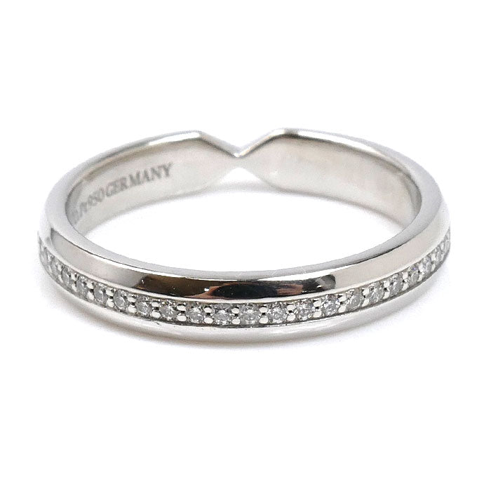 TIFFANY&Co. ティファニー Pt950プラチナ ネスティングナロー ダイヤ リング・指輪 ダイヤモンド 6.5号 3.5g レディース【中古】【美品】