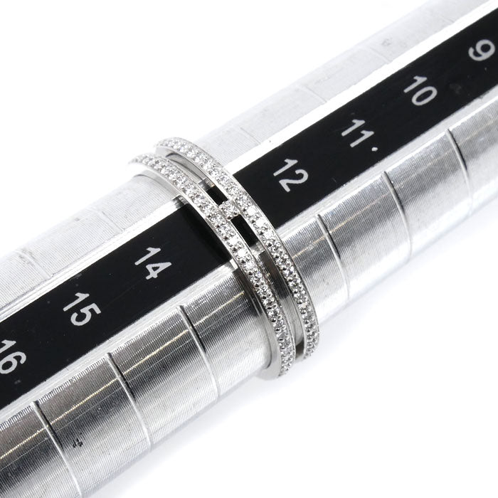 HERMES エルメス K18WG ホワイトゴールド アリアンヌPM ダイヤ リング・指輪 H119698B 00053 ダイヤモンド 13号 53 2.6g レディース【中古】【美品】