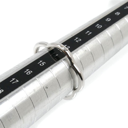 CHANEL シャネル K18WG ホワイトゴールド カメリア 1Pダイヤ リング・指輪 ダイヤモンド 17号 57 2.7g レディース【中古】【美品】