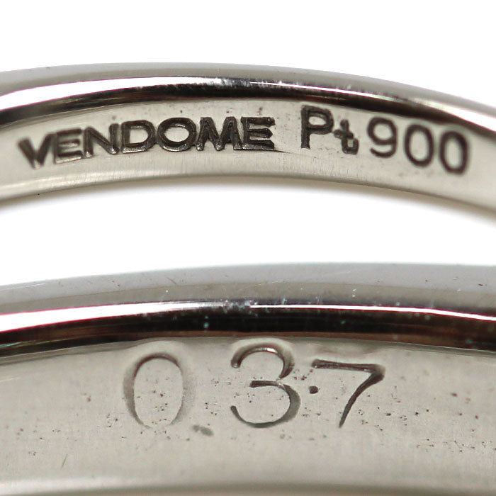 Vendome Aoyama ヴァンドーム青山 Pt900プラチナ リング・指輪 ダイヤモンド0.37ct 7号 2.7g レディース【中古】【美品】