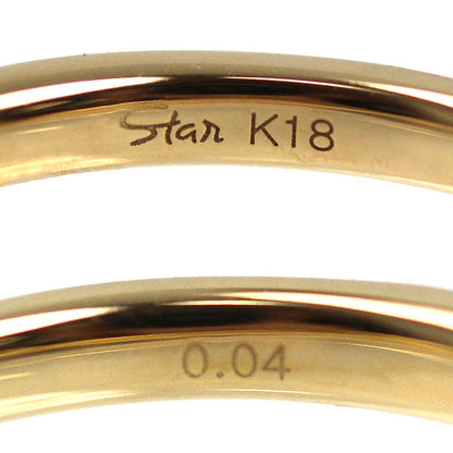 STAR JEWELRY スタージュエリー K18YG イエローゴールド リング・指輪 ダイヤモンド0.04ct 8号 1.6g レディース【中古】