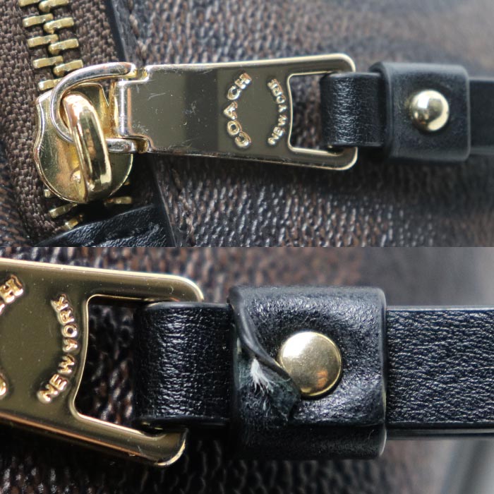 COACH コーチ シグネチャー ウェストバッグ ボディバッグ ブラウン F48740 アウトレット メンズ【中古】