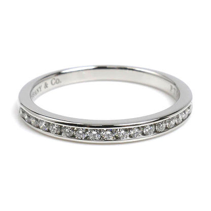 TIFFANY&Co. ティファニー Pt950プラチナ ハーフサークル チャネルセッティング リング・指輪 ダイヤモンド 13号 3.2g レディース【中古】【美品】