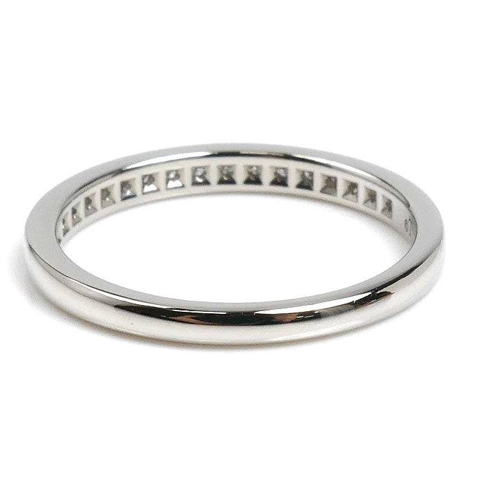 TIFFANY&Co. ティファニー Pt950プラチナ ハーフサークル チャネルセッティング リング・指輪 ダイヤモンド 13号 3.2g レディース【中古】【美品】