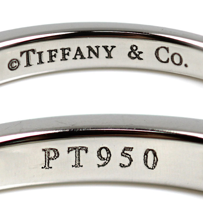 TIFFANY&Co. ティファニー Pt950プラチナ ハーフサークル チャネルセッティング リング・指輪 ダイヤモンド 13号 3.2g レディース【中古】【美品】