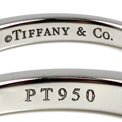 TIFFANY&Co. ティファニー Pt950プラチナ ハーフサークル チャネルセッティング リング・指輪 ダイヤモンド 13号 3.2g レディース【中古】【美品】