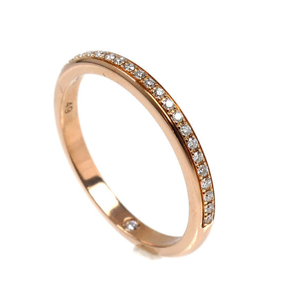 BVLGARI ブルガリ K18PG ピンクゴールド ローマ アモール リング・指輪 361057 ダイヤモンド 9号 49 1.9g レディース【中古】【美品】