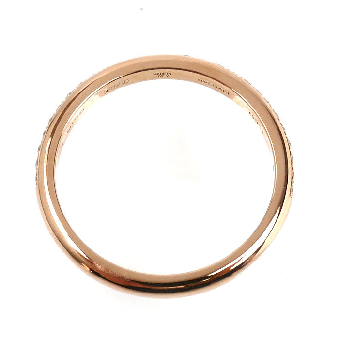 BVLGARI ブルガリ K18PG ピンクゴールド ローマ アモール リング・指輪 361057 ダイヤモンド 9号 49 1.9g レディース【中古】【美品】