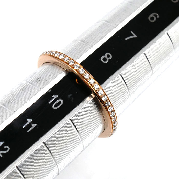 BVLGARI ブルガリ K18PG ピンクゴールド ローマ アモール リング・指輪 361057 ダイヤモンド 9号 49 1.9g レディース【中古】【美品】