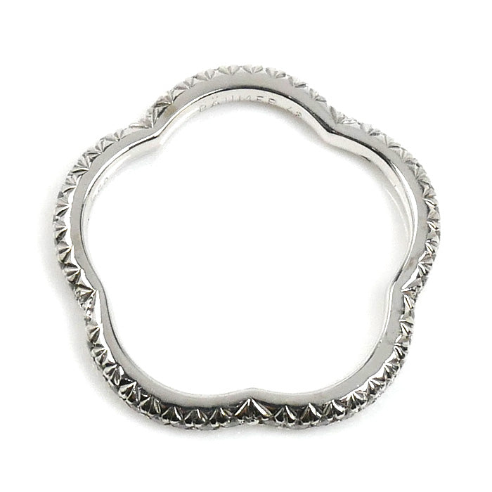 CHANEL シャネル K18WG ホワイトゴールド カメリア ダイヤ リング・指輪 J3211 ダイヤモンド 8号 48 2.0g レディース【中古】【美品】