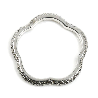 CHANEL シャネル K18WG ホワイトゴールド カメリア ダイヤ リング・指輪 J3211 ダイヤモンド 8号 48 2.0g レディース【中古】【美品】