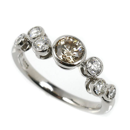 KASHIKEY カシケイ Pt900プラチナ ベゼル リング・指輪 ダイヤモンド0.39ct/0.20ct 8号 3.5g レディース【中古】【美品】
