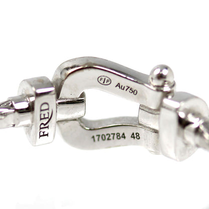 FRED フレッド K18WG ホワイトゴールド フォース10 リング・指輪 4B0968-048 ダイヤモンド 8号 48 2.0g レディース【中古】【美品】