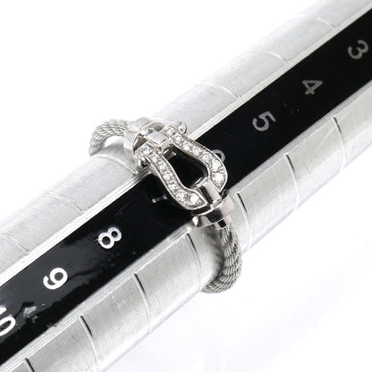 FRED フレッド K18WG ホワイトゴールド フォース10 リング・指輪 4B0968-048 ダイヤモンド 8号 48 2.0g レディース【中古】【美品】
