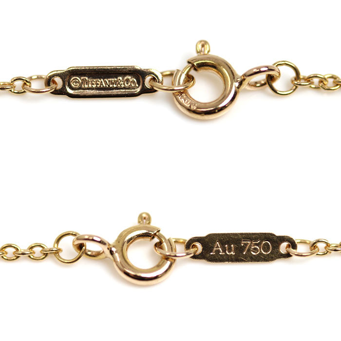 TIFFANY&Co. ティファニー K18PG ピンクゴールド T TWO ダイヤ ブレスレット ダイヤモンド 3.9g 34cm レディース【中古】
