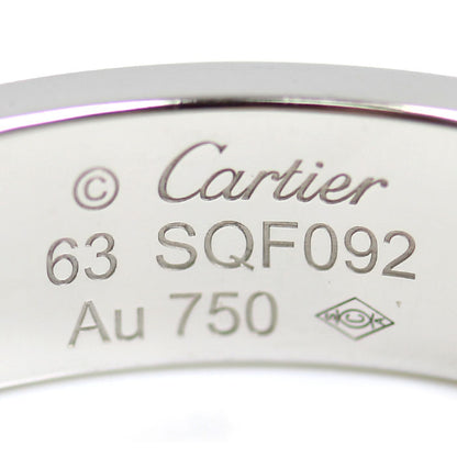 CARTIER カルティエ K18WG ホワイトゴールド ラブリング ハーフダイヤ リング・指輪 B4032563 ダイヤモンド 22.5号 63 10.5g メンズ【中古】【美品】