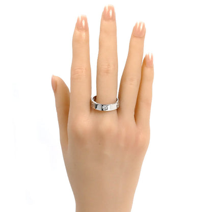 CARTIER カルティエ K18WG ホワイトゴールド ラブリング ハーフダイヤ リング・指輪 B4032563 ダイヤモンド 22.5号 63 10.5g メンズ【中古】【美品】