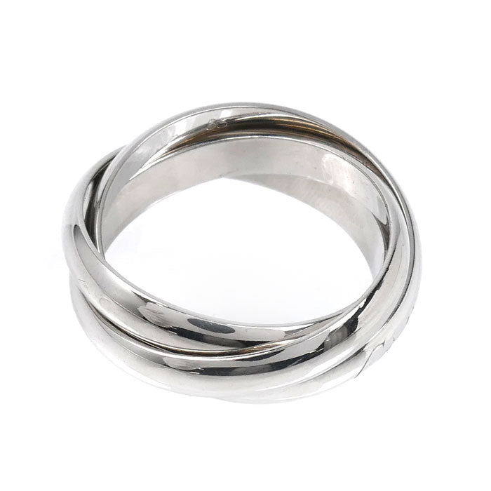 CARTIER カルティエ K18WG ホワイトゴールド トリニティ リング・指輪 14.5号 55 9.3g レディース【中古】【美品】