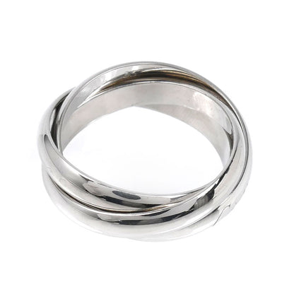 CARTIER カルティエ K18WG ホワイトゴールド トリニティ リング・指輪 14.5号 55 9.3g レディース【中古】【美品】